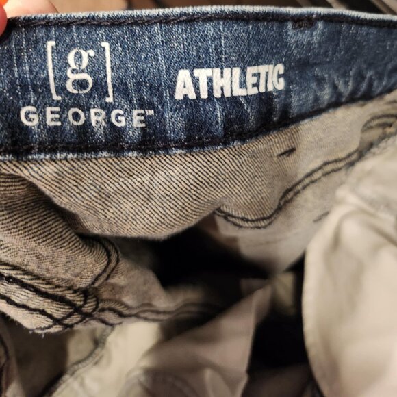 George 36x30 Athletic Fit Straight Leg Jeans for Men - Picture 9 of 10